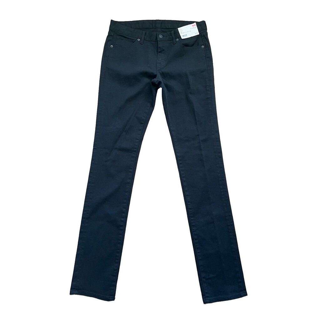 NWT Uniqlo Women’s Jeans Skinny Fit Straight Ultra Stretch Jeans Black 27x34